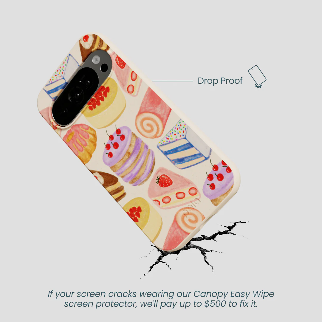Seashell Crayon Pastries Google Pixel 10/10 Pro Case - Image 5