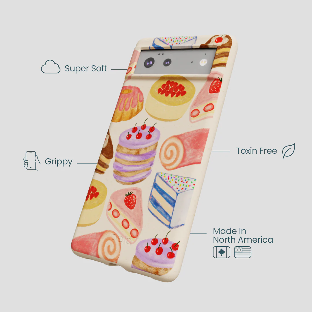 Seashell Crayon Pastries Google Pixel 6 Case - Image 4