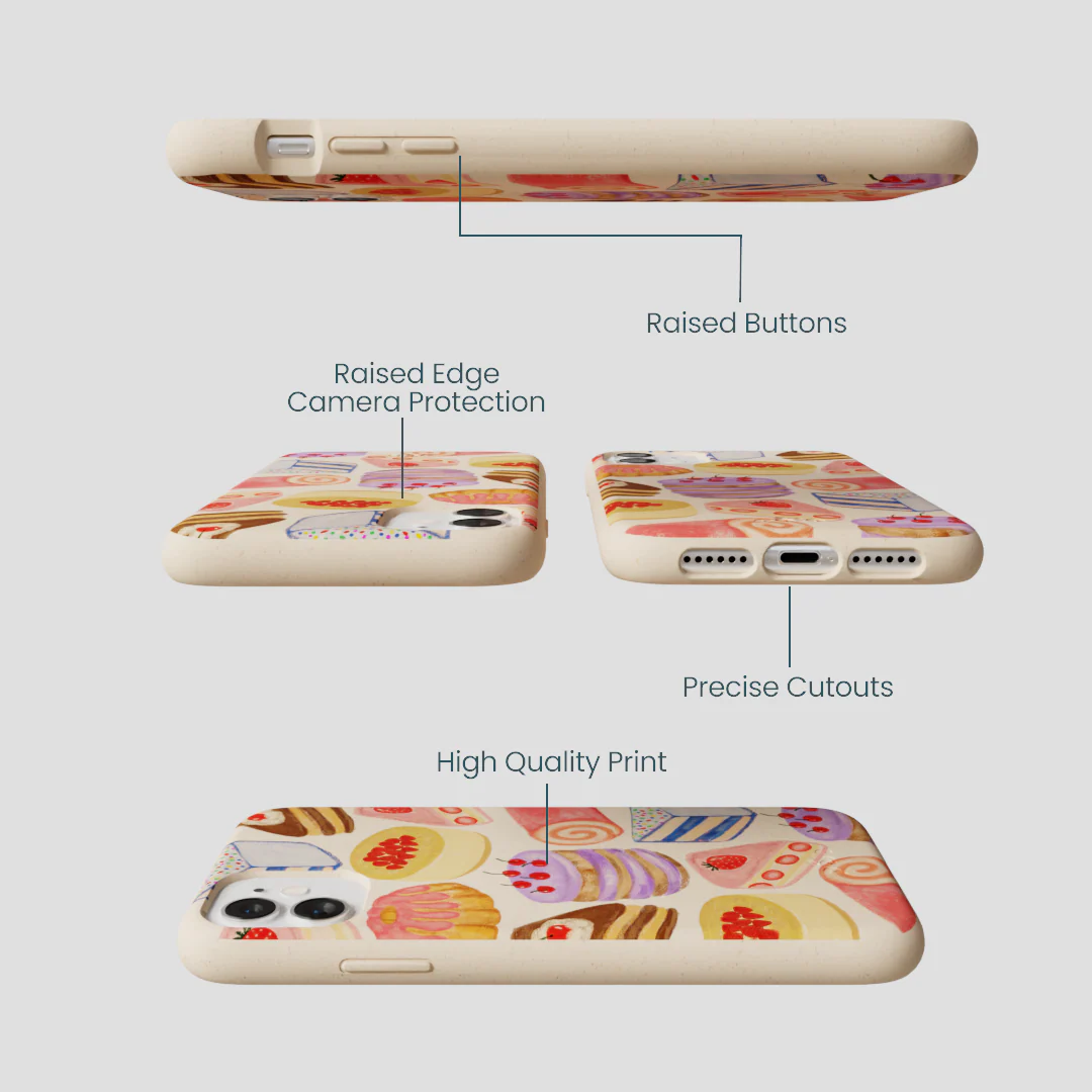 Seashell Crayon Pastries iPhone 11 Case - Image 3