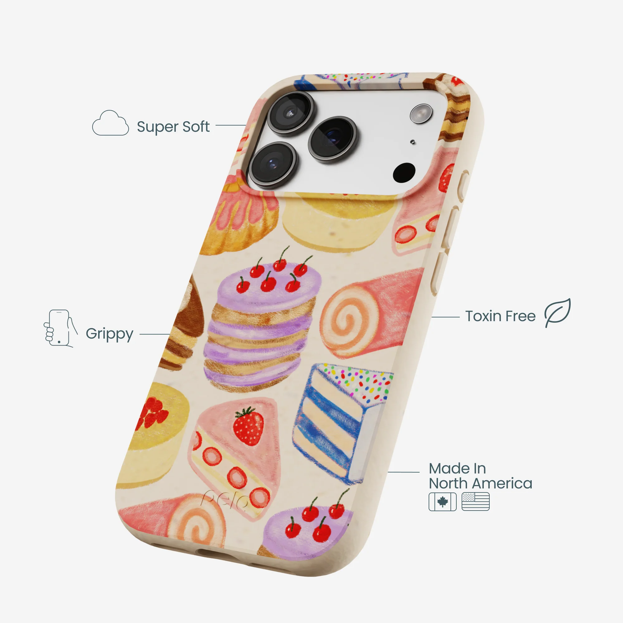 Seashell Crayon Pastries iPhone 17 Pro Case - Image 4