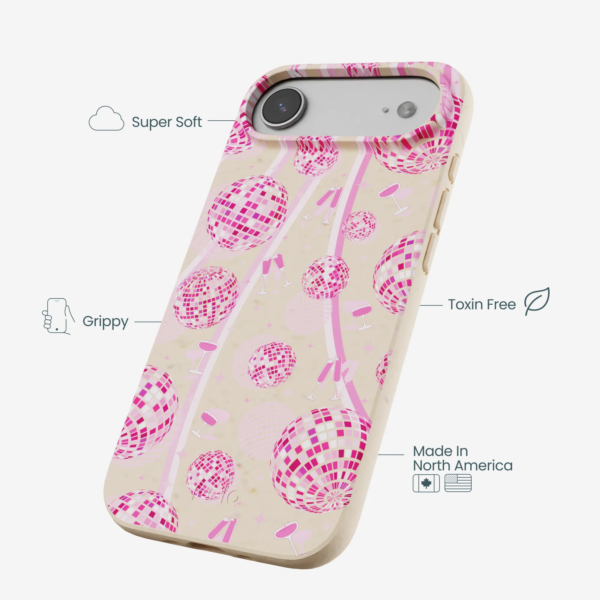 Seashell Dancing Lights iPhone Air Case - Image 4