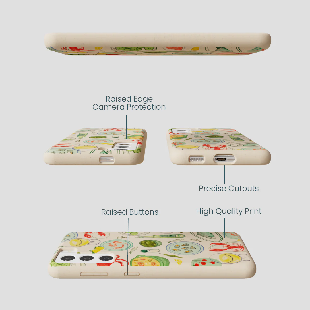 Seashell Dock and Dine Samsung Galaxy S22 Case - Image 3