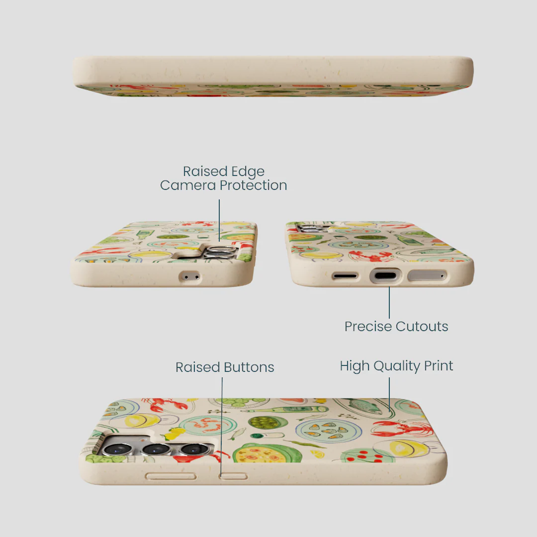 Seashell Dock and Dine Samsung Galaxy S25 Case - Image 3