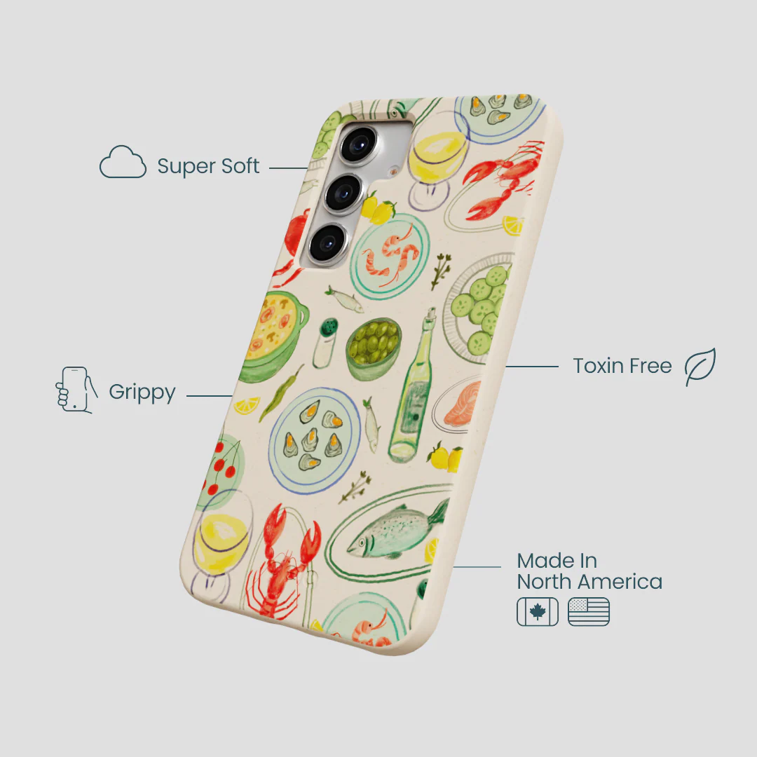Seashell Dock and Dine Samsung Galaxy S25 Case - Image 4