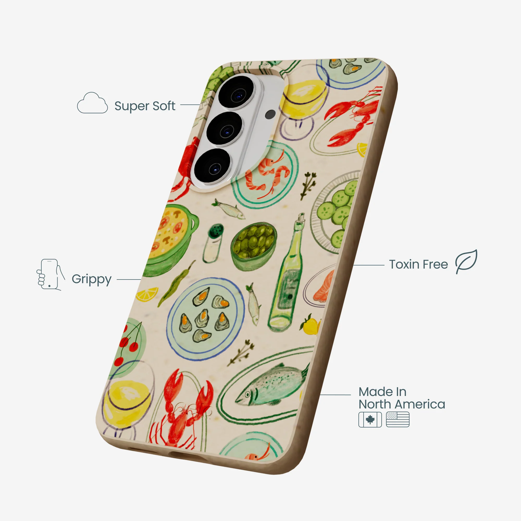 Seashell Dock and Dine Samsung Galaxy S26 Case - Image 4