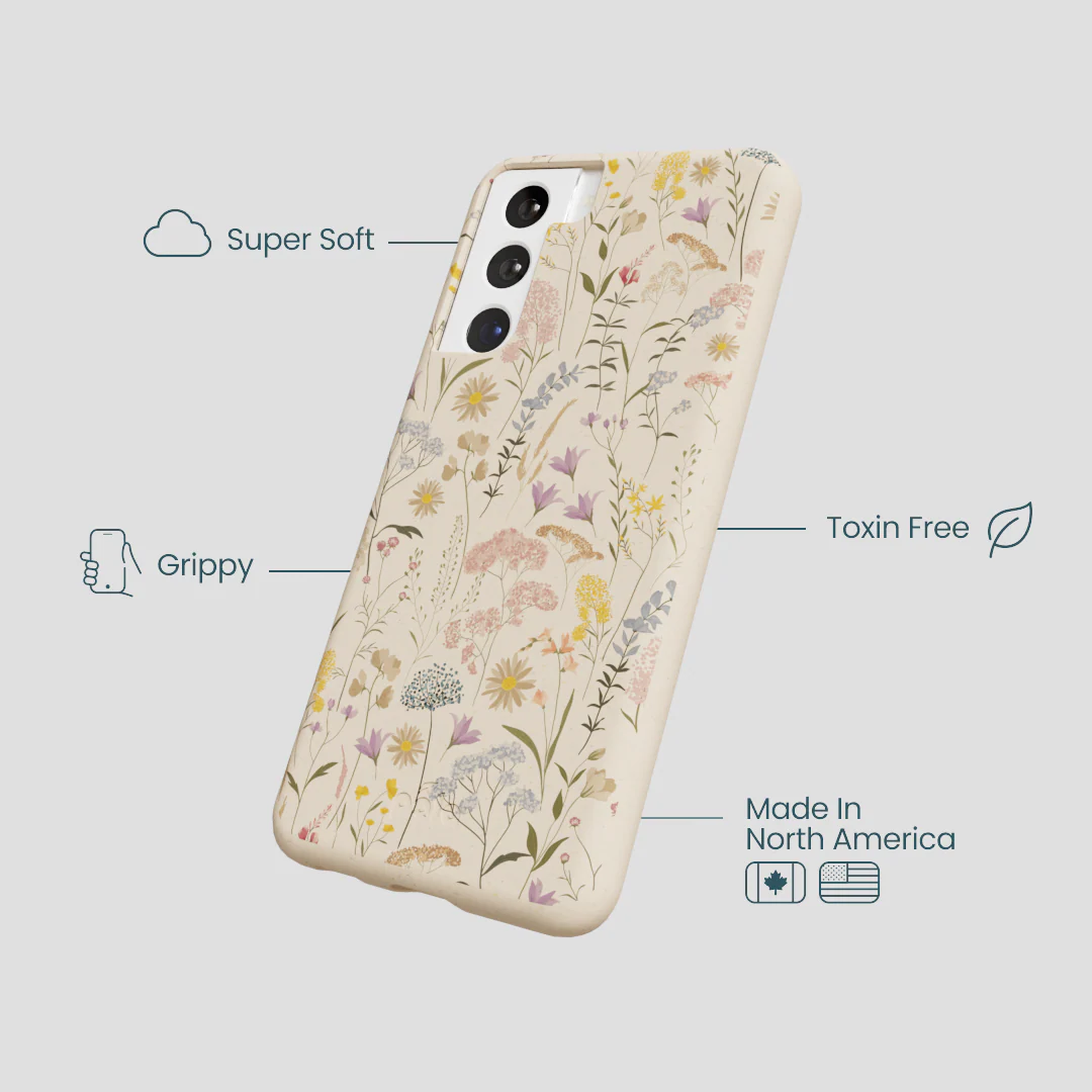 Seashell Dusty Petals Samsung Galaxy S22 Case - Image 3