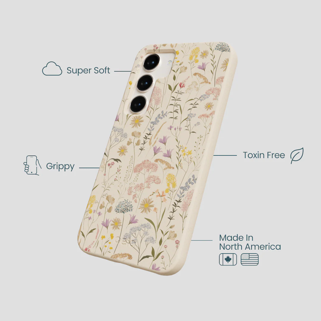 Seashell Dusty Petals Samsung Galaxy S24 Case - Image 4