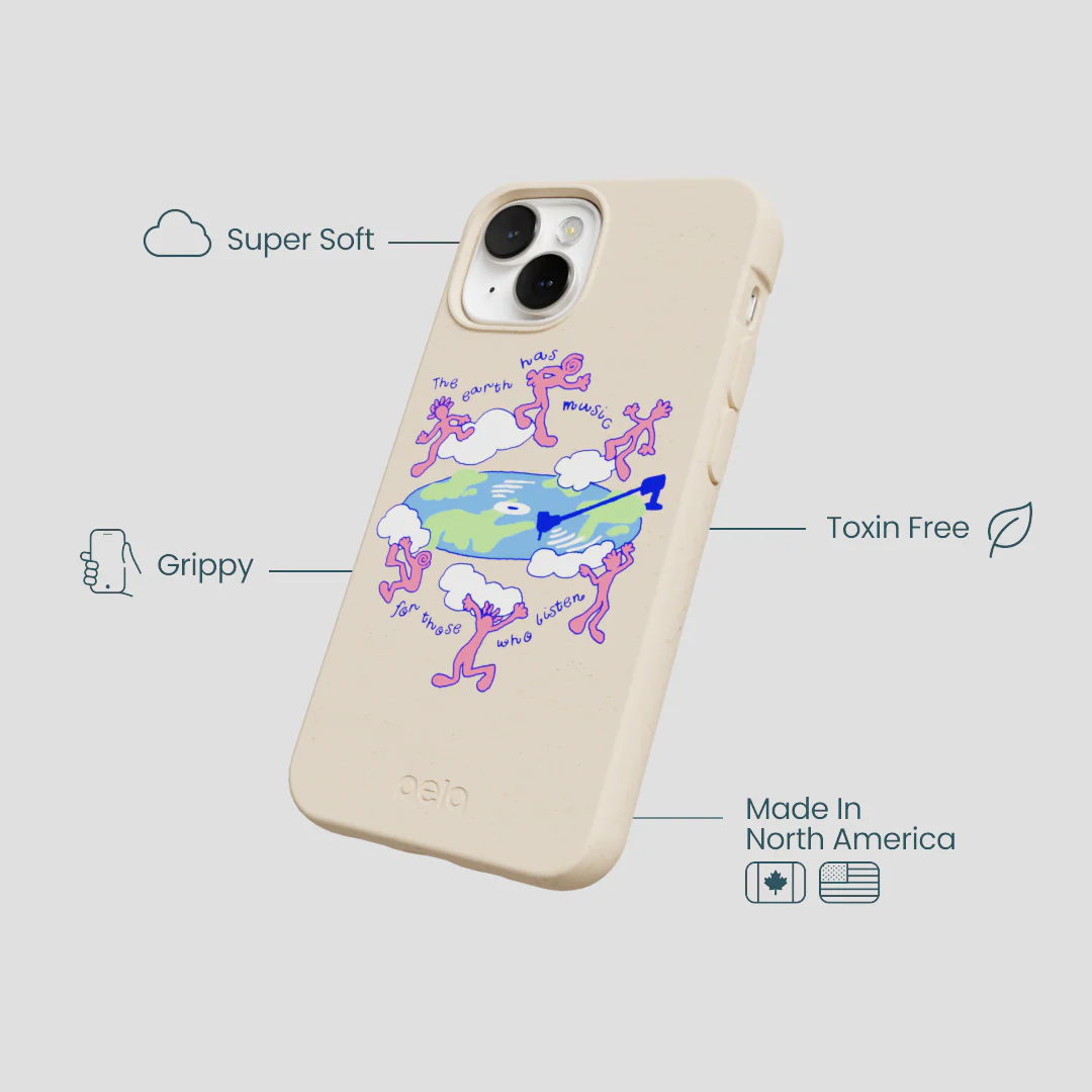 Seashell Earth Music iPhone 13 Mini Case - Image 4