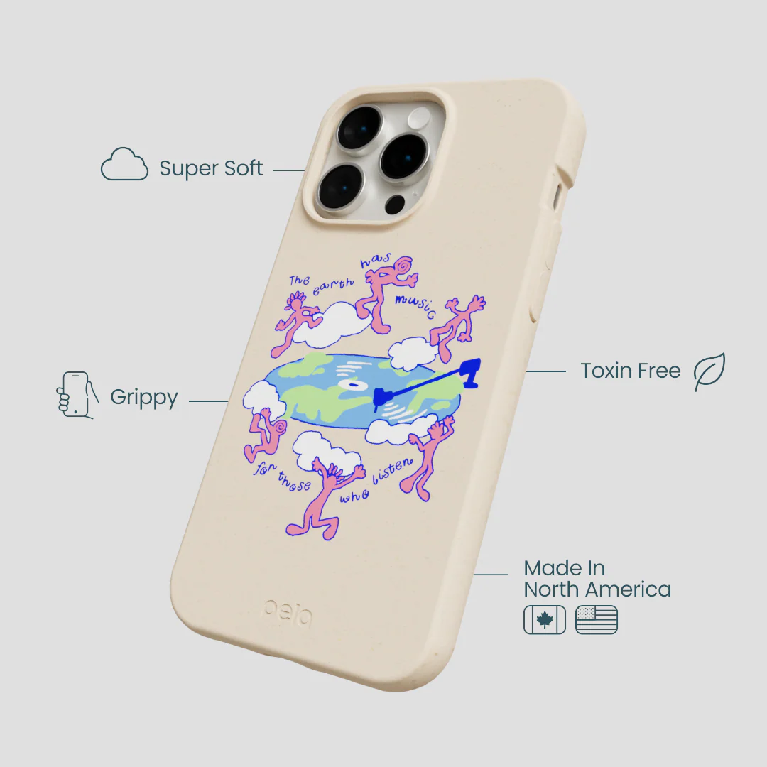 Seashell Earth Music iPhone 14 Pro Max Case - Image 4