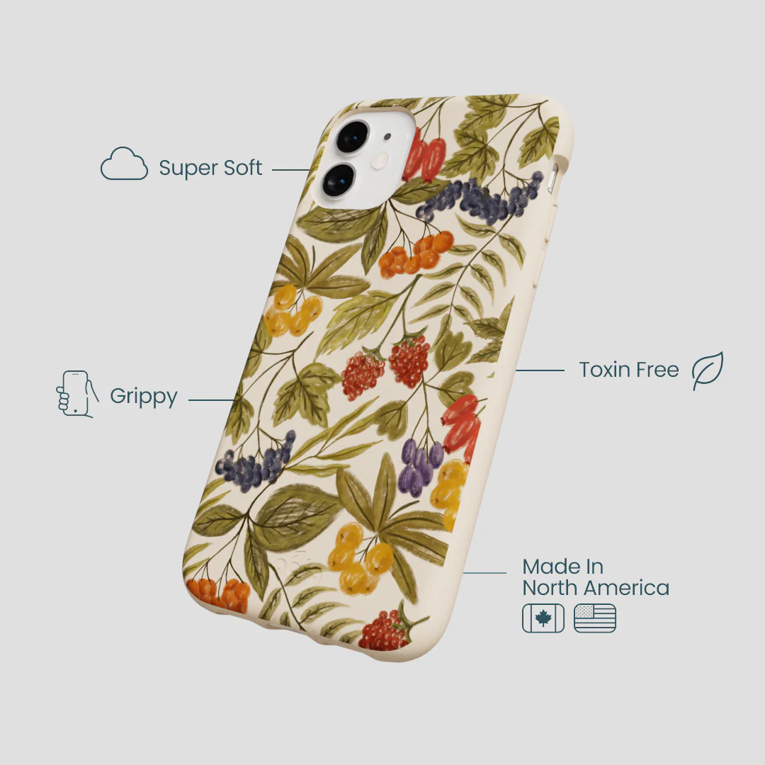 Seashell Fall Berries iPhone 11 Case - Image 4