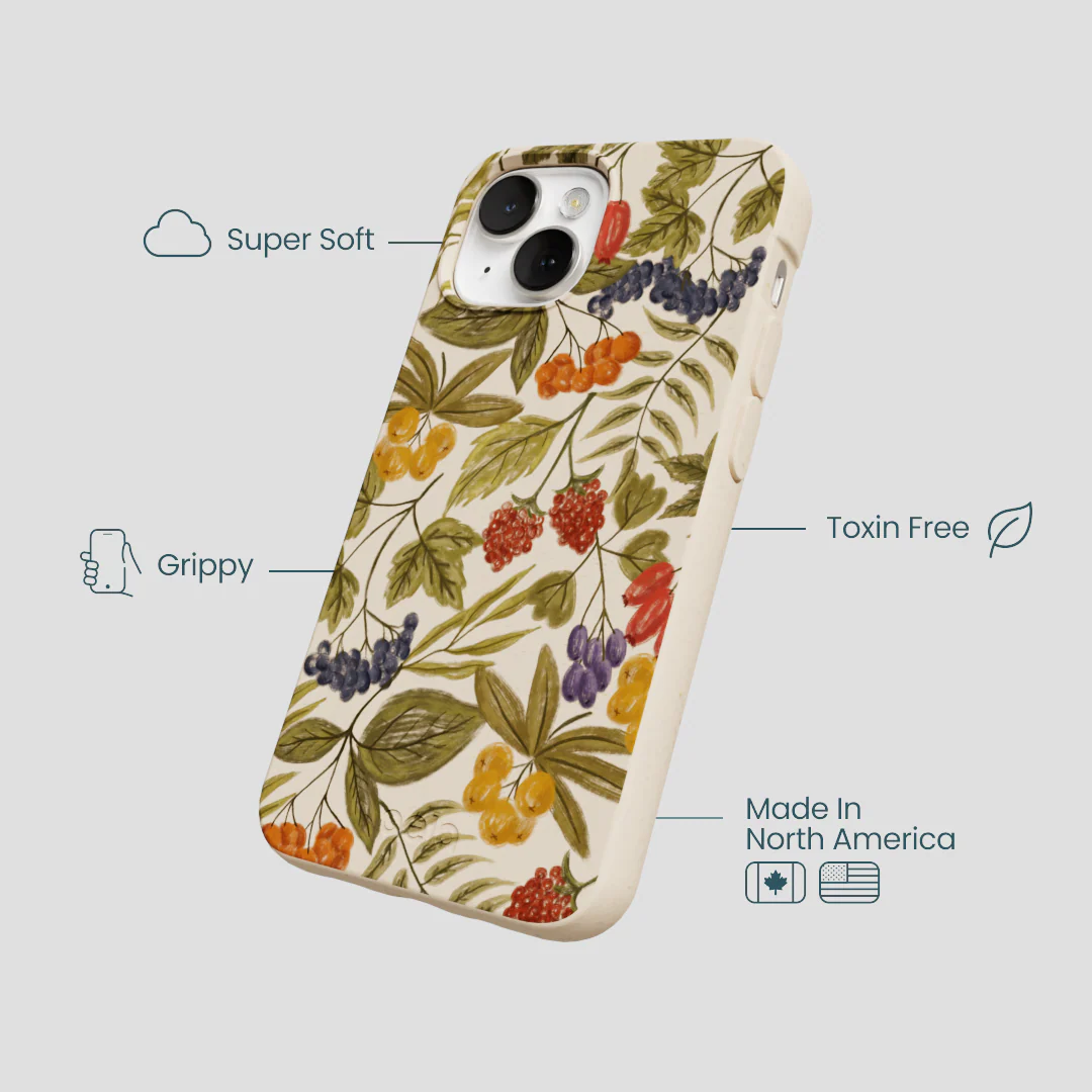 Seashell Fall Berries iPhone 13 Case - Image 4