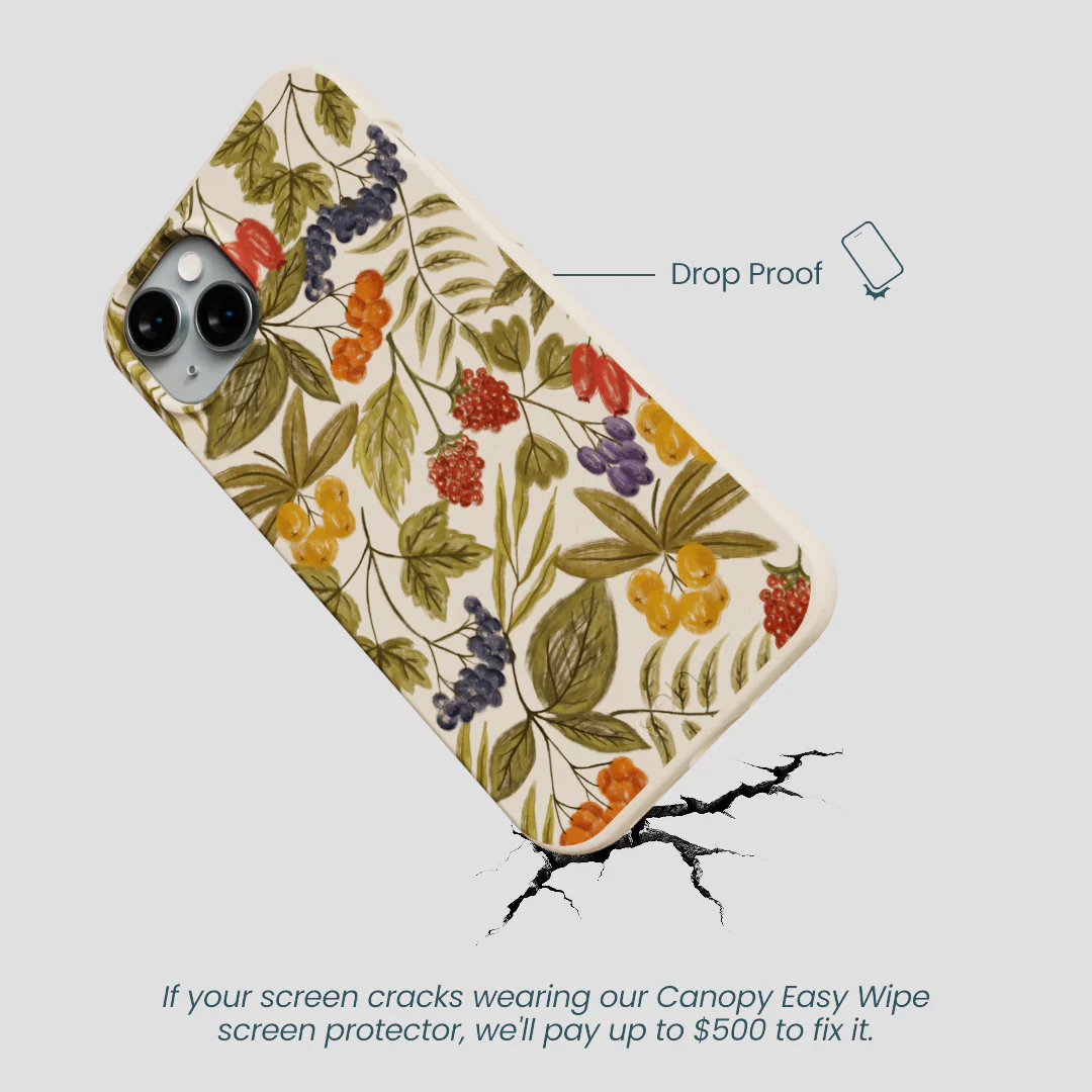 Seashell Fall Berries iPhone 14 Plus Case - Image 5