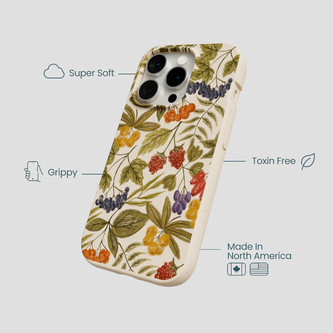 Seashell Fall Berries iPhone 14 Pro Case - Image 4