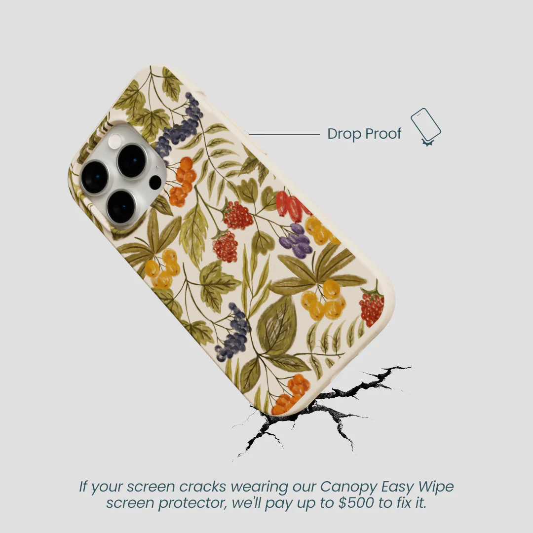 Seashell Fall Berries iPhone 14 Pro Case - Image 5