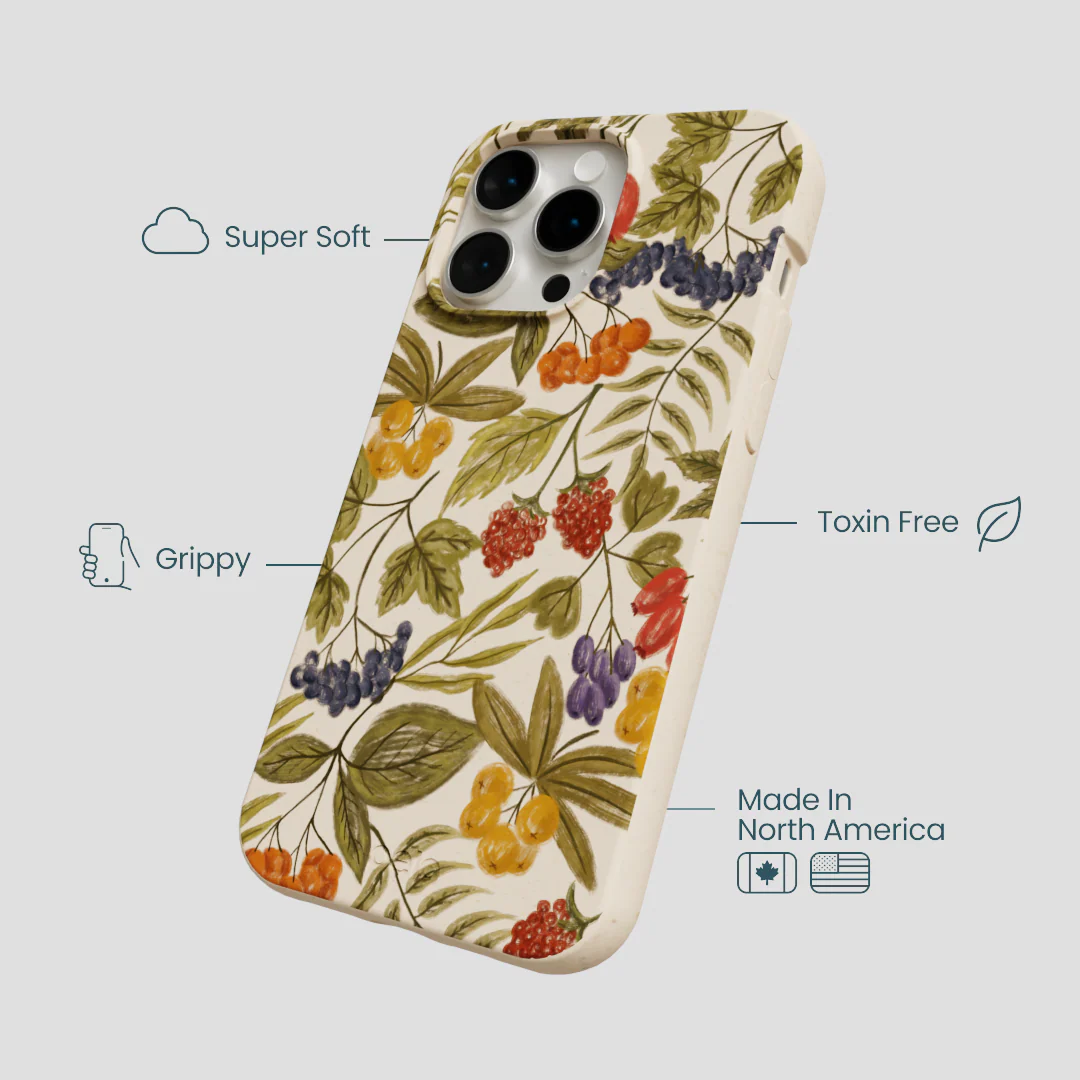 Seashell Fall Berries iPhone 14 Pro Max Case - Image 4