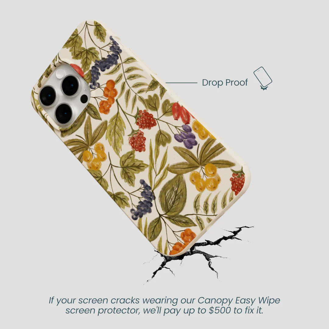 Seashell Fall Berries iPhone 14 Pro Max Case - Image 5
