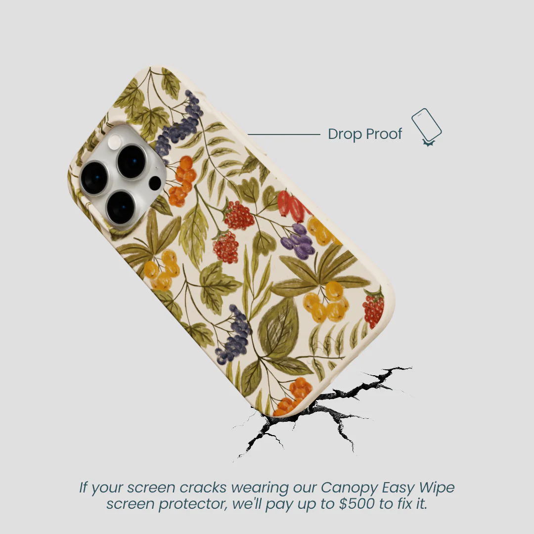 Seashell Fall Berries iPhone 15 Pro Case - Image 5