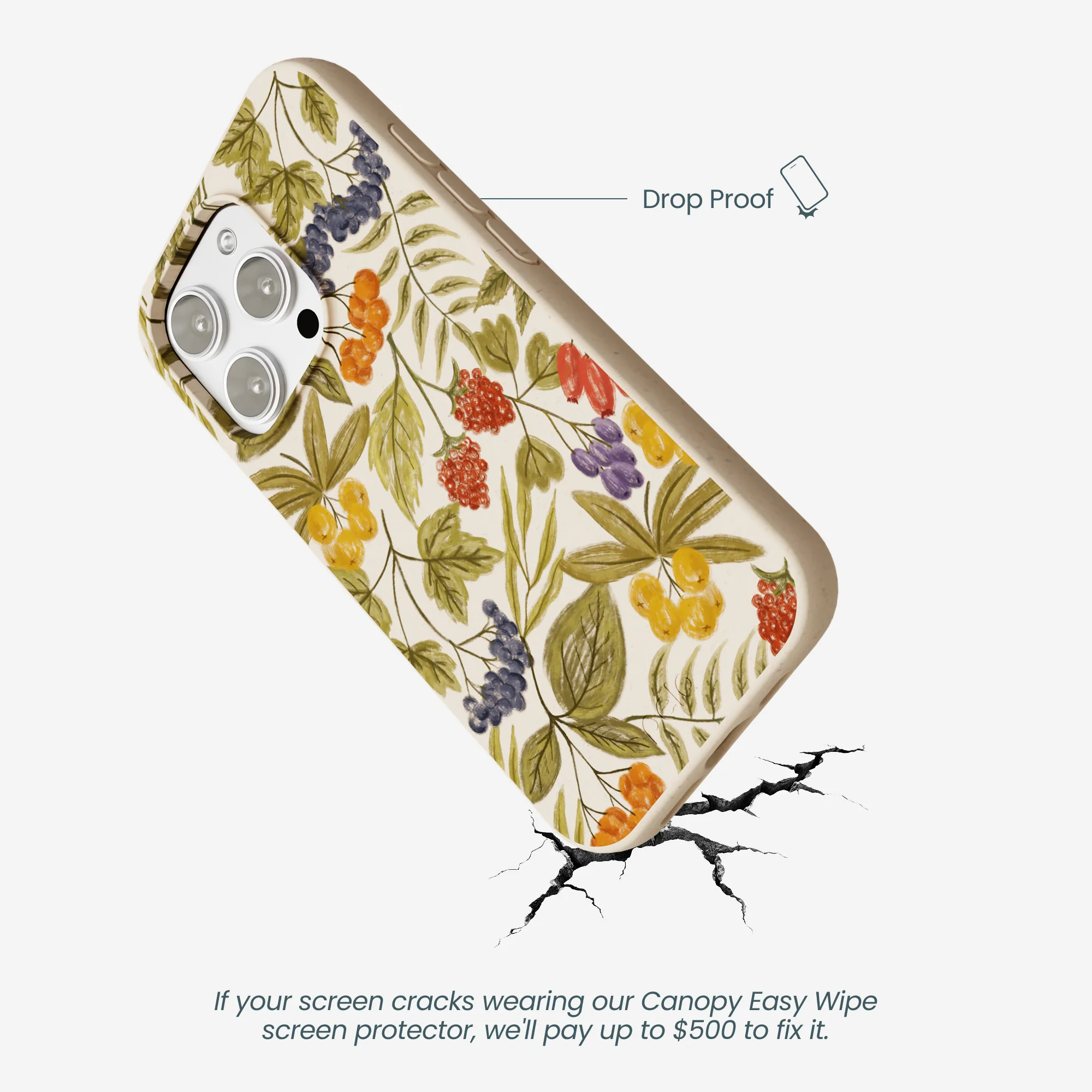 Seashell Fall Berries iPhone 16 Pro Max Case - Image 5