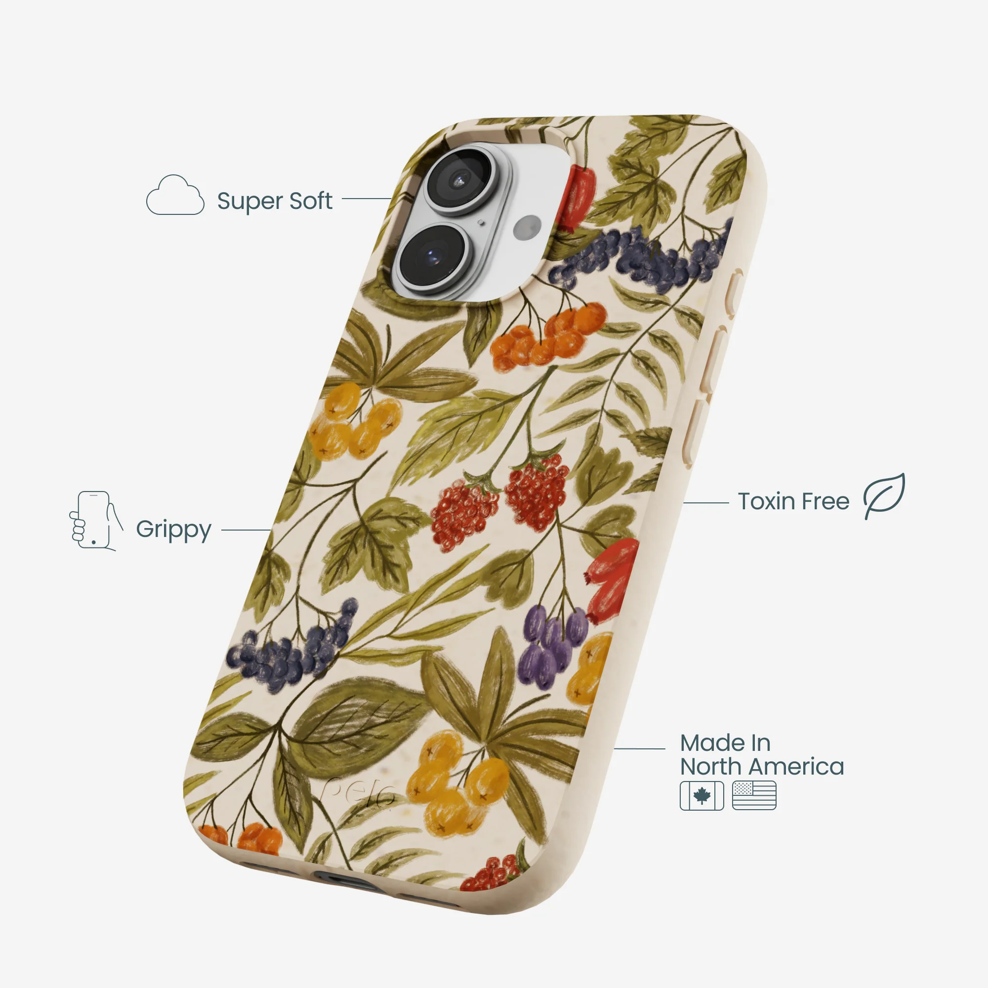 Seashell Fall Berries iPhone 17 Case - Image 4