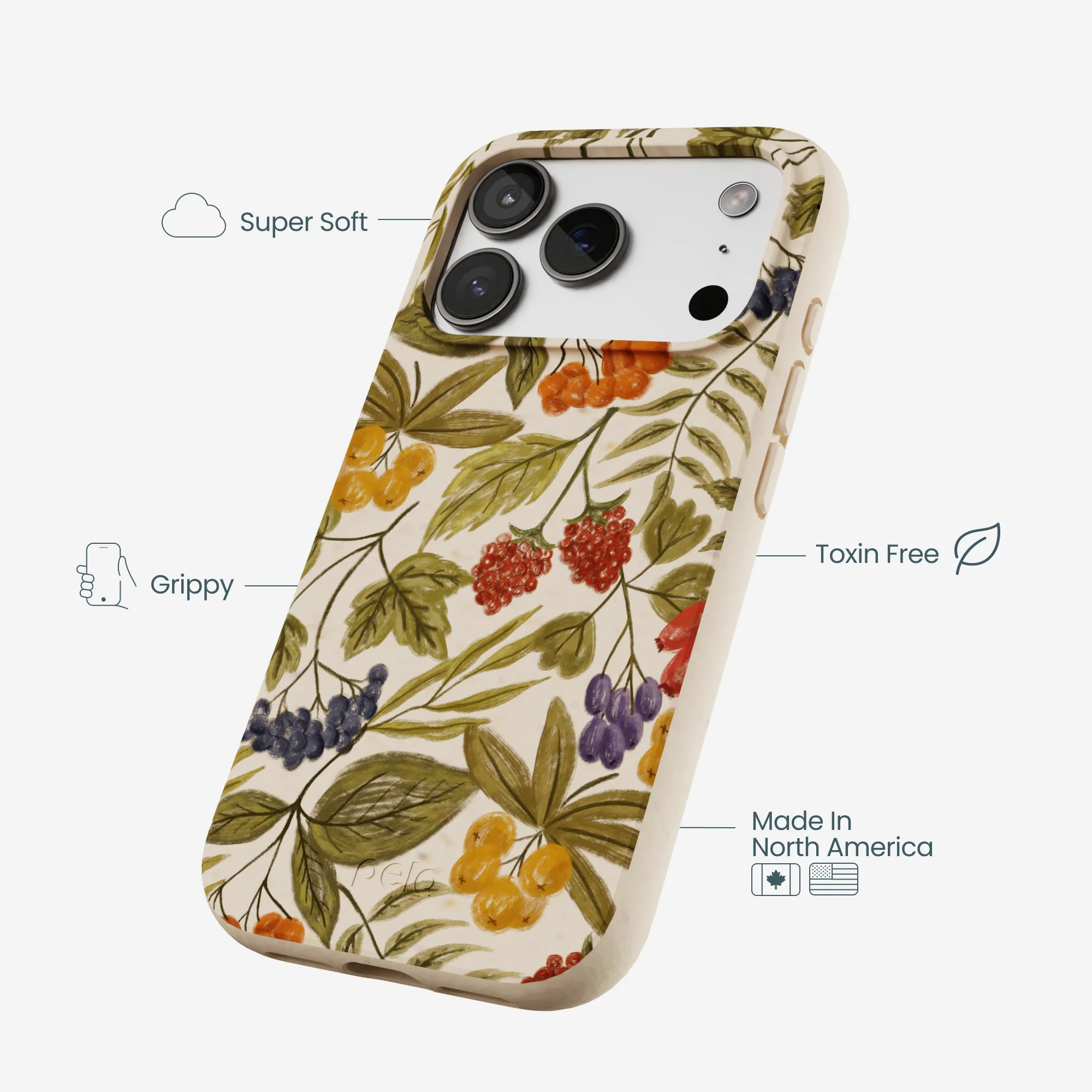Seashell Fall Berries iPhone 17 Pro Case - Image 4