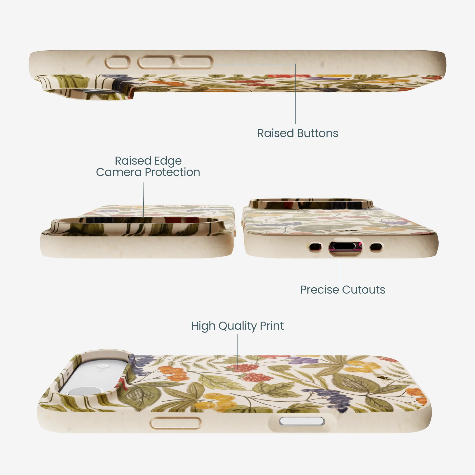Seashell Fall Berries iPhone Air Case - Image 3