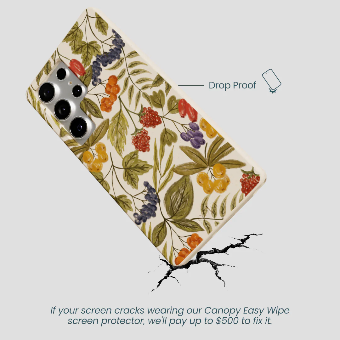 Seashell Fall Berries Samsung Galaxy S25 Ultra Case - Image 5