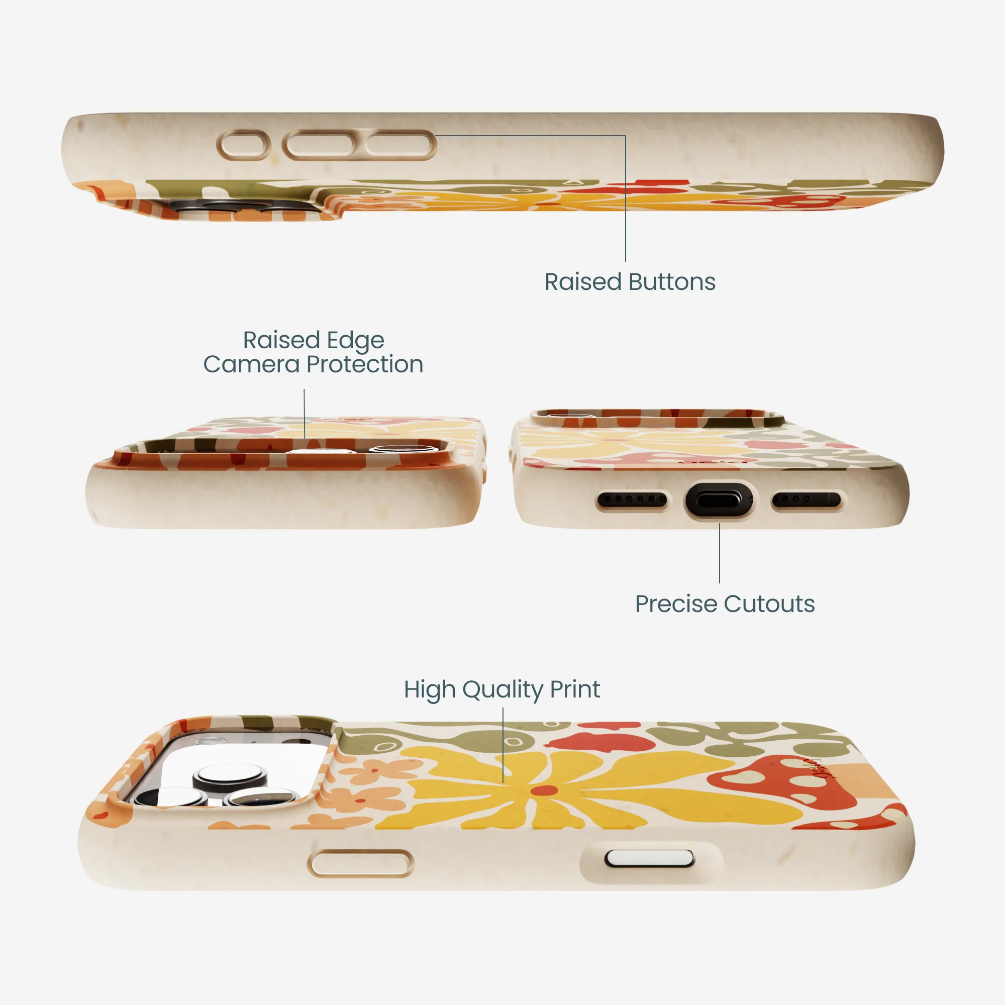 Seashell Fall Flourish iPhone 17 Pro Max Case - Image 3