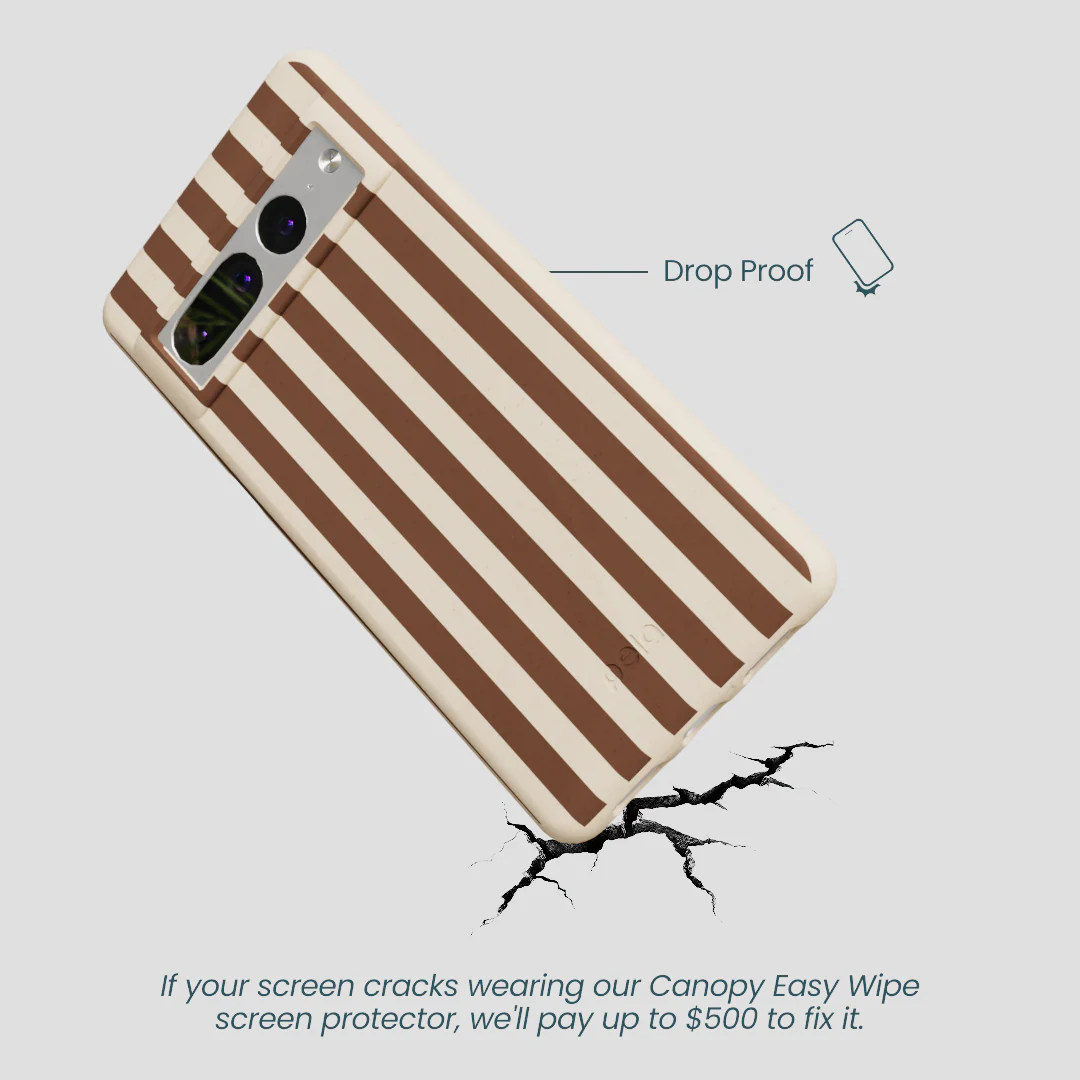 Seashell Fawn Stripes Google Pixel 7 Pro Case - Image 5