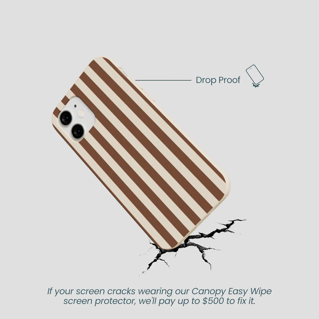 Seashell Fawn Stripes iPhone 12 Mini Case - Image 5