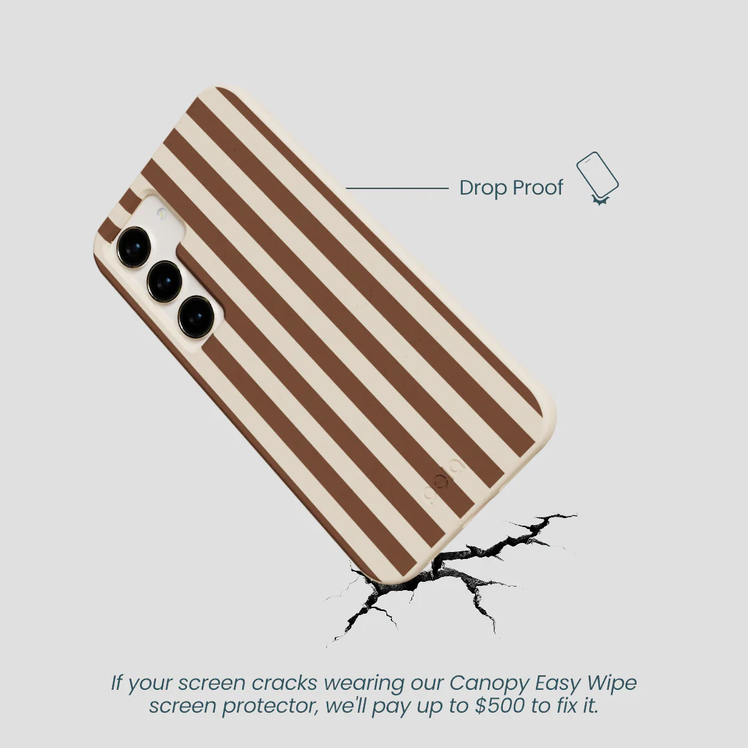 Seashell Fawn Stripes Samsung Galaxy S24 Case - Image 5