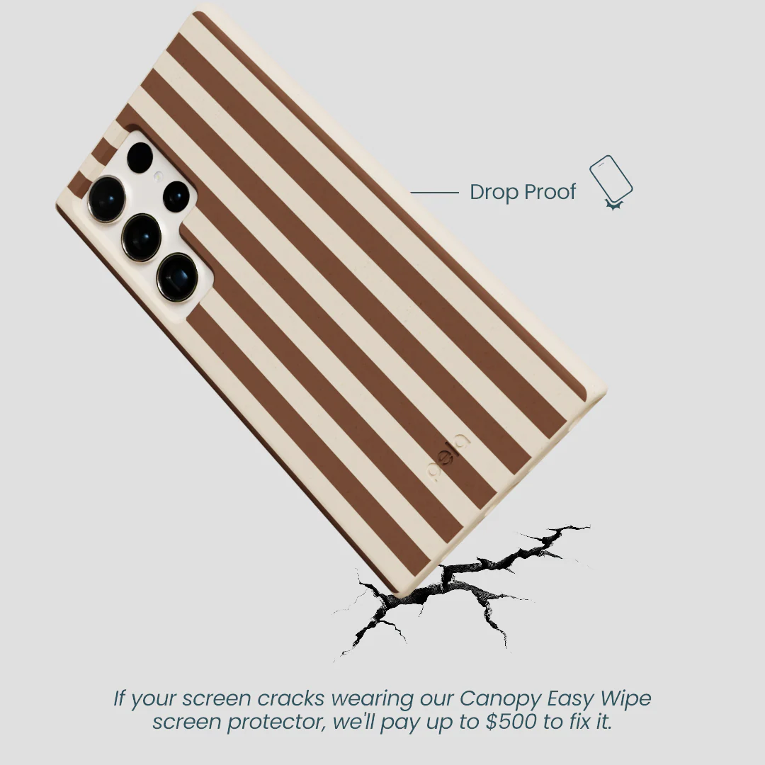 Seashell Fawn Stripes Samsung Galaxy S24 Ultra Case - Image 5