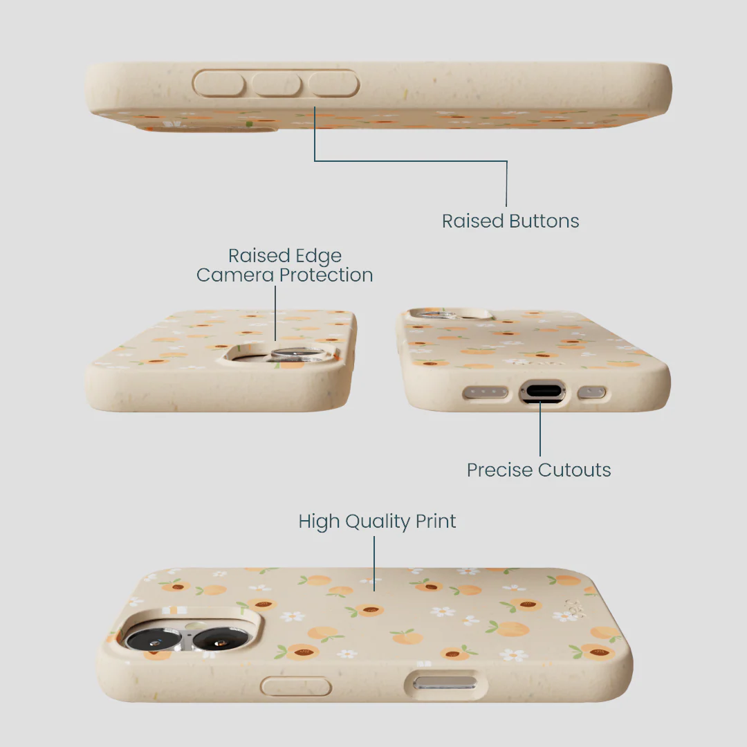Seashell Feeling Peachy iPhone 16 Case - Image 3