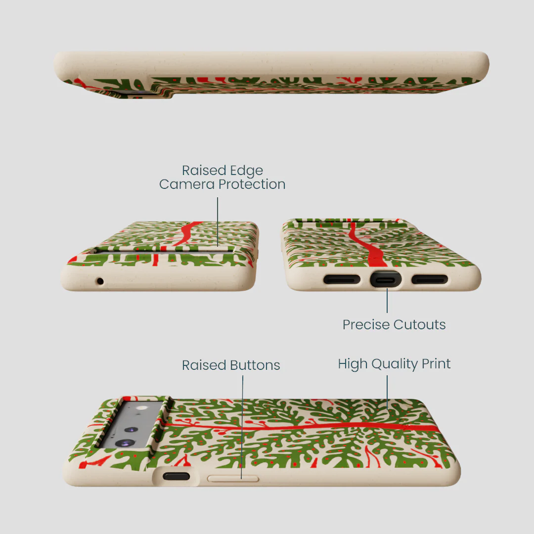Seashell Festive Foliage Google Pixel 6a Case - Image 3