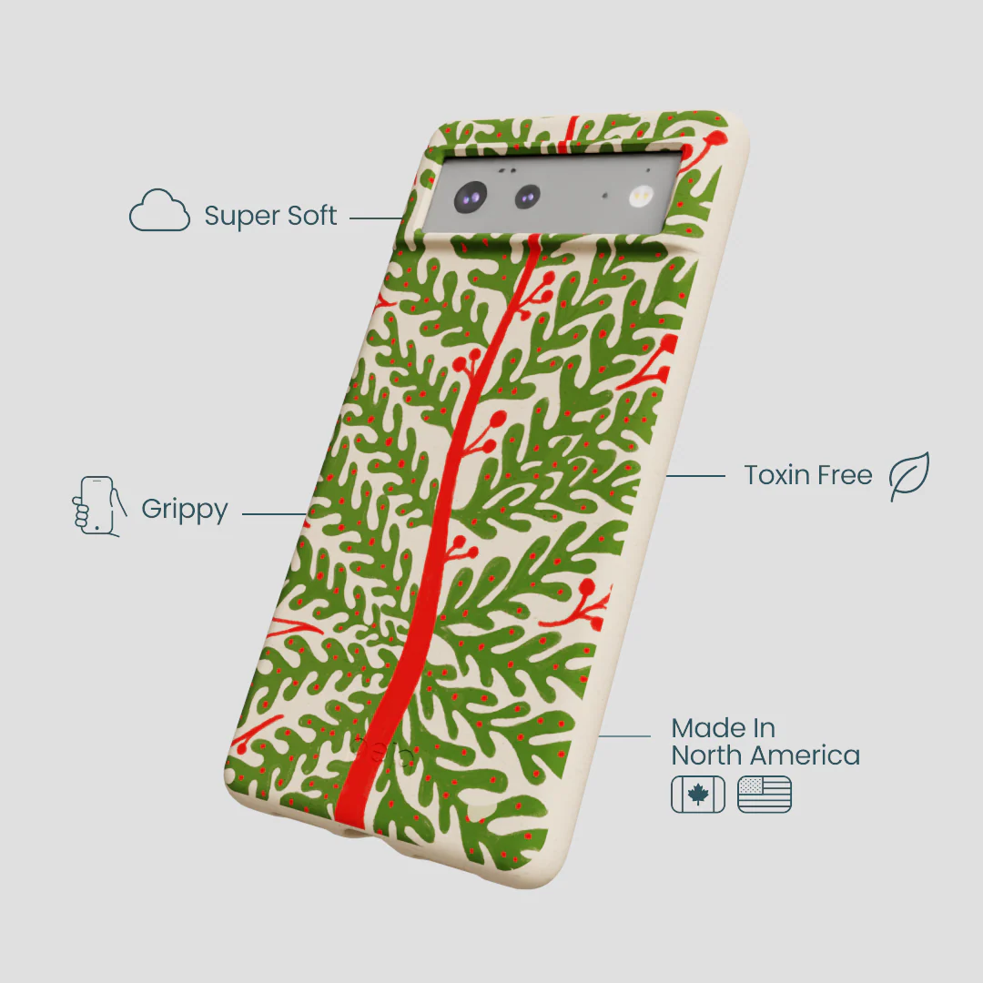 Seashell Festive Foliage Google Pixel 6a Case - Image 4