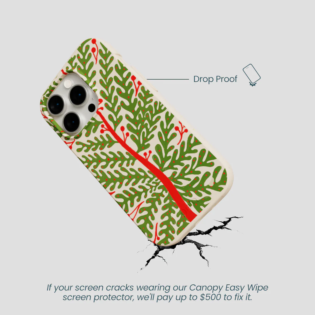 Seashell Festive Foliage iPhone 14 Pro Case - Image 5