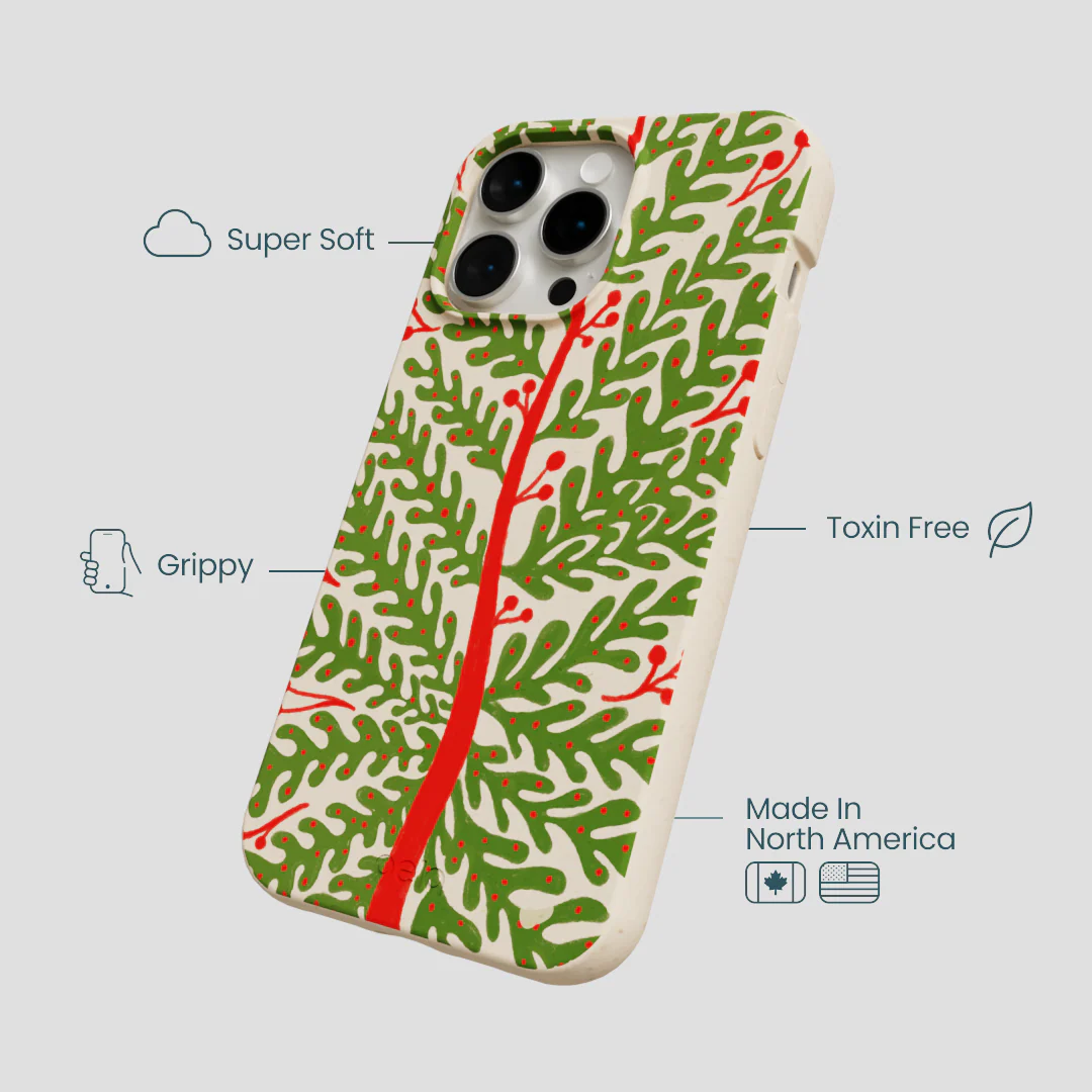 Seashell Festive Foliage iPhone 14 Pro Max Case - Image 4