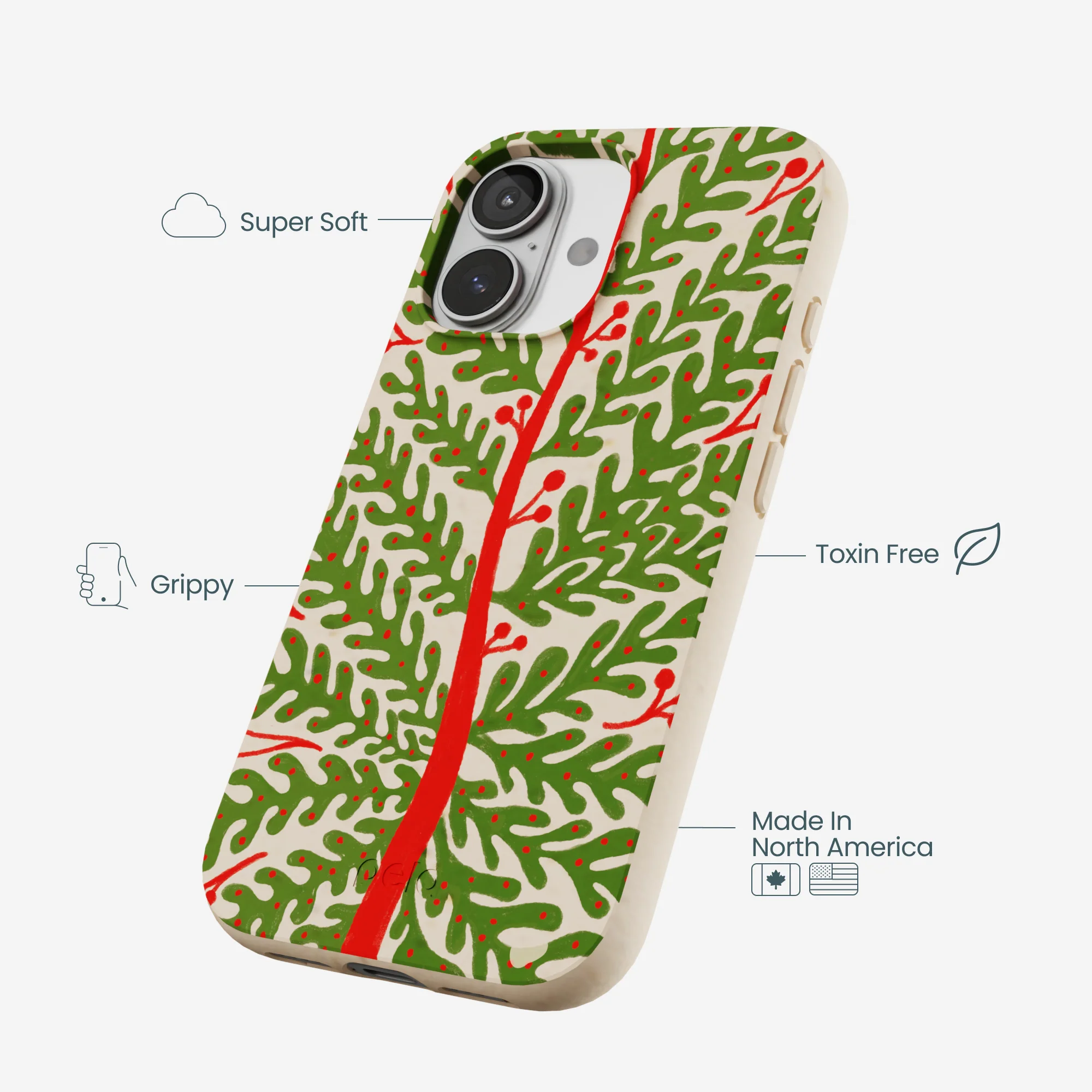 Seashell Festive Foliage iPhone 17 Case - Image 4
