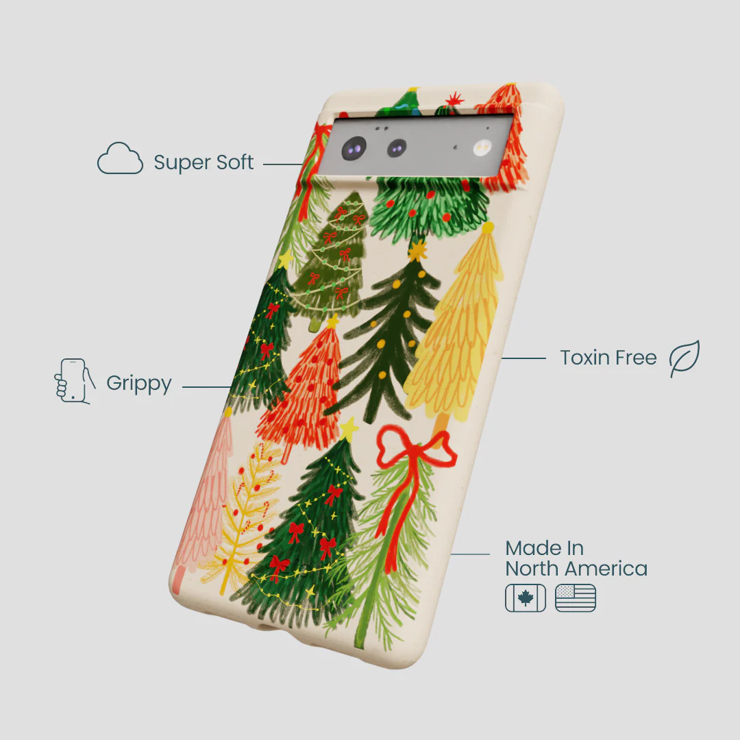 Seashell Festive Trees Google Pixel 6 Case - Image 4