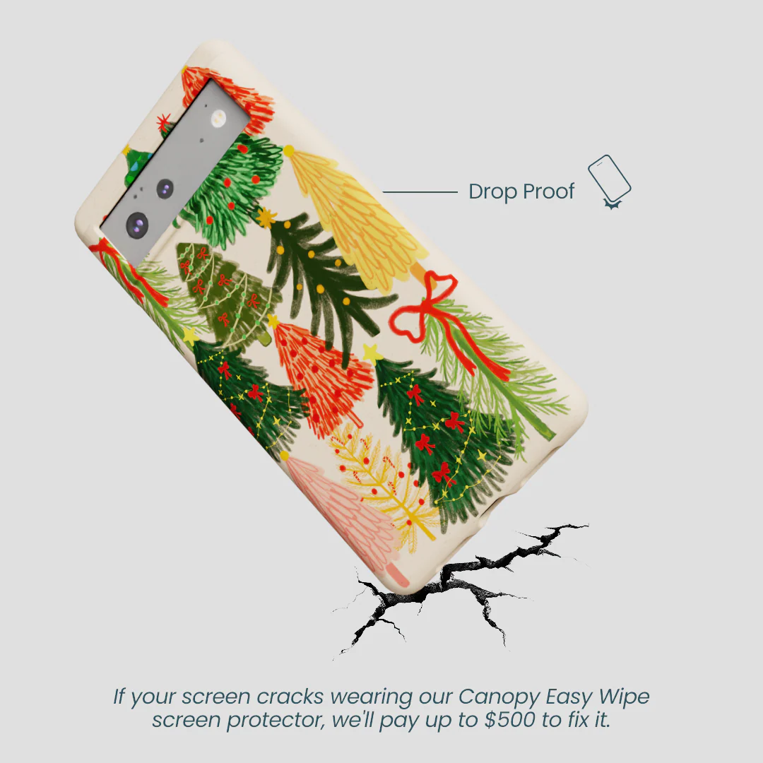 Seashell Festive Trees Google Pixel 6a Case - Image 5