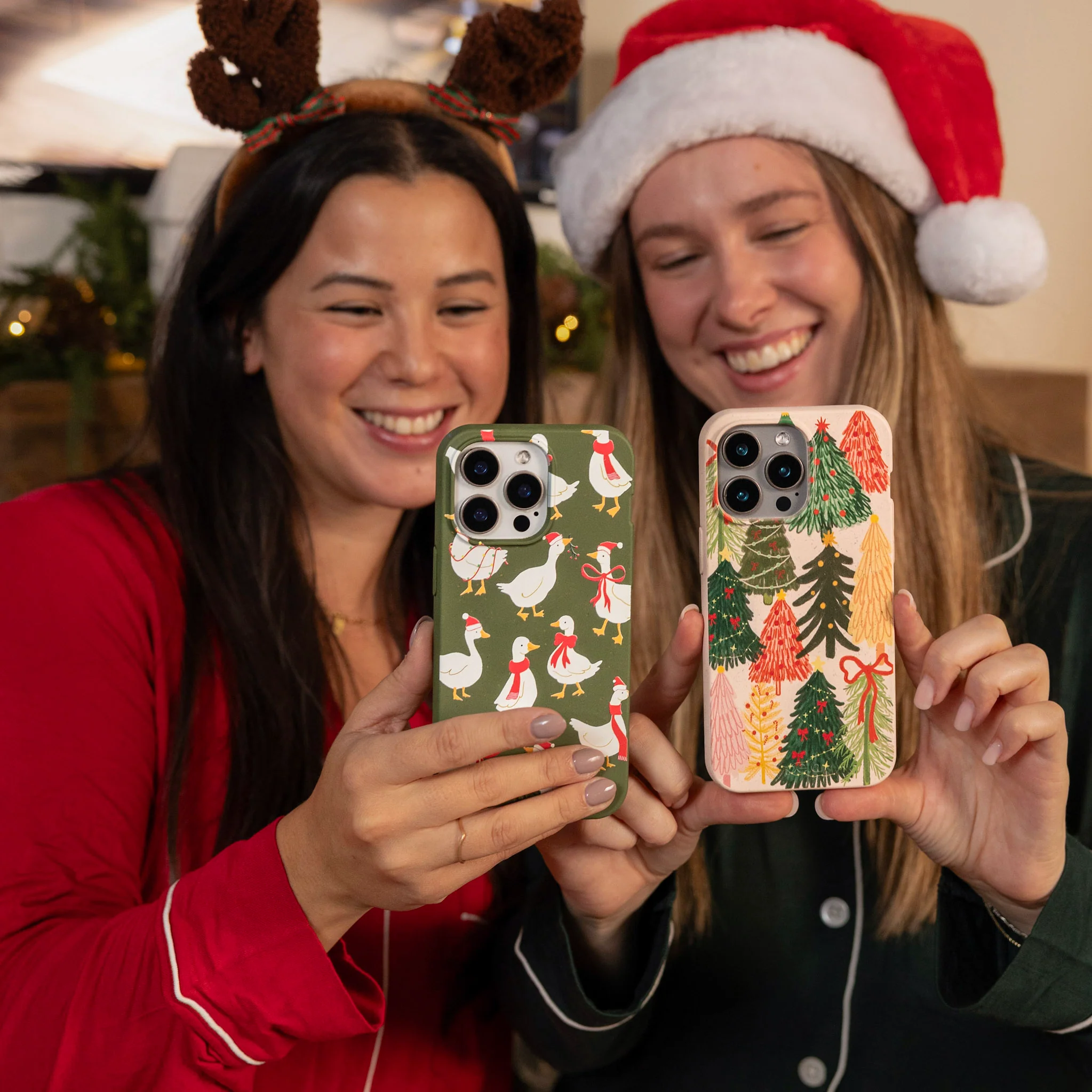 Seashell Festive Trees iPhone 12/ iPhone 12 Pro Case - Image 6