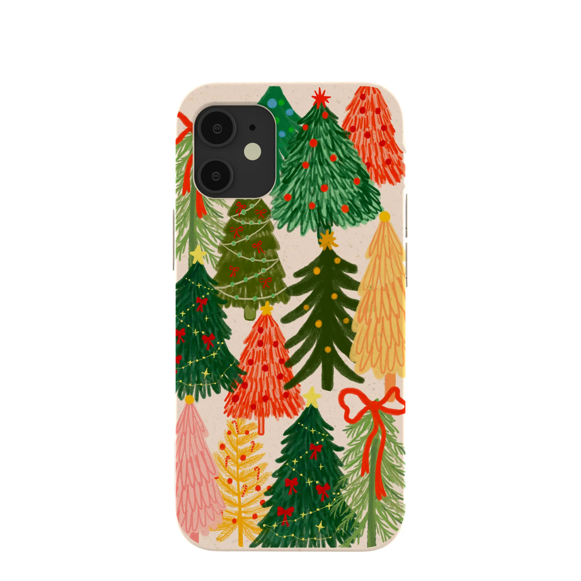 Seashell Festive Trees iPhone 12 Mini Case