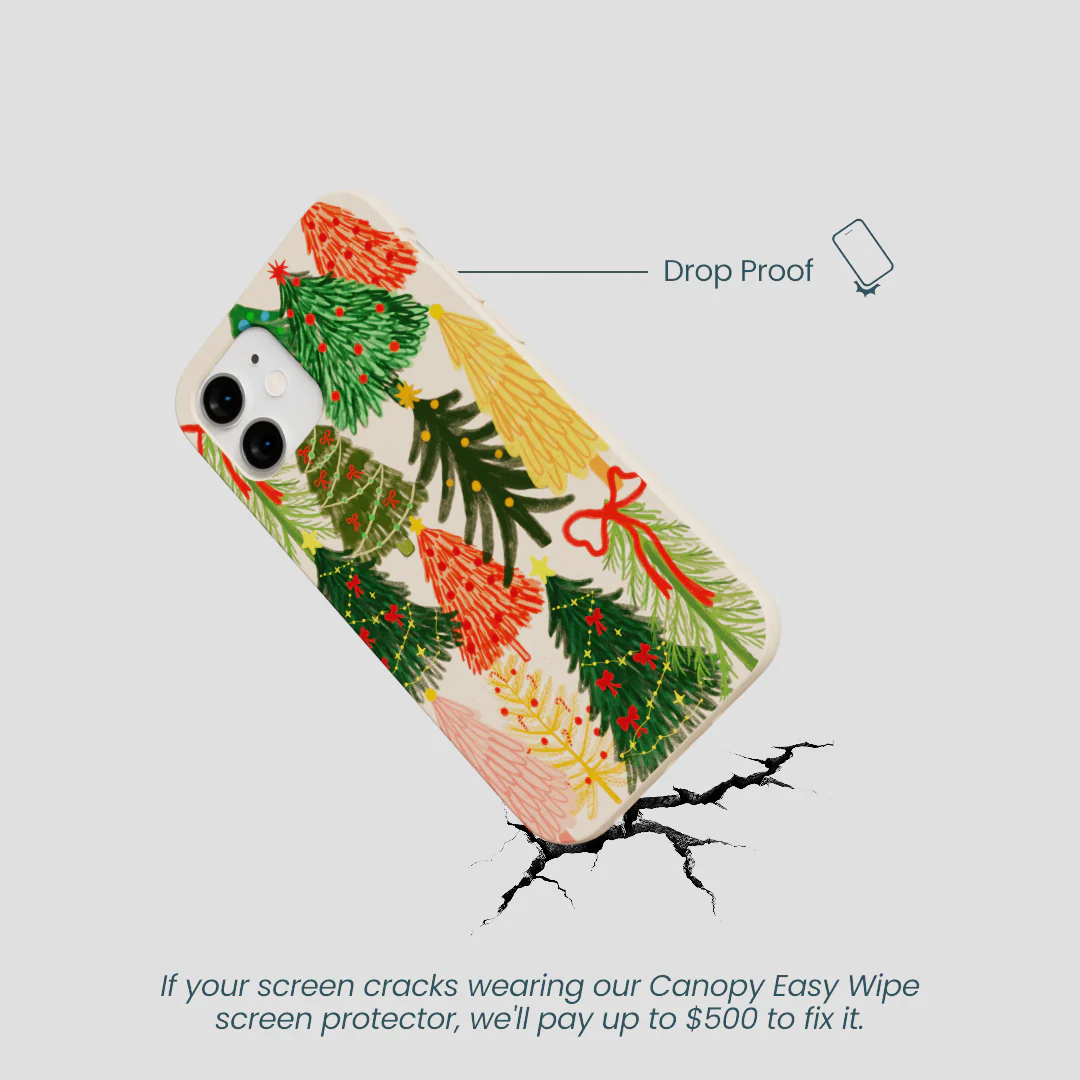 Seashell Festive Trees iPhone 12 Mini Case - Image 5