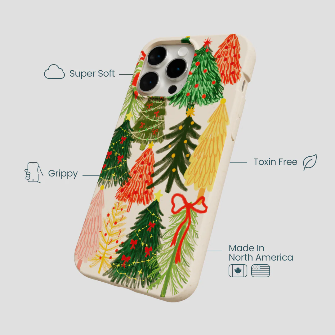 Seashell Festive Trees iPhone 14 Pro Max Case - Image 4