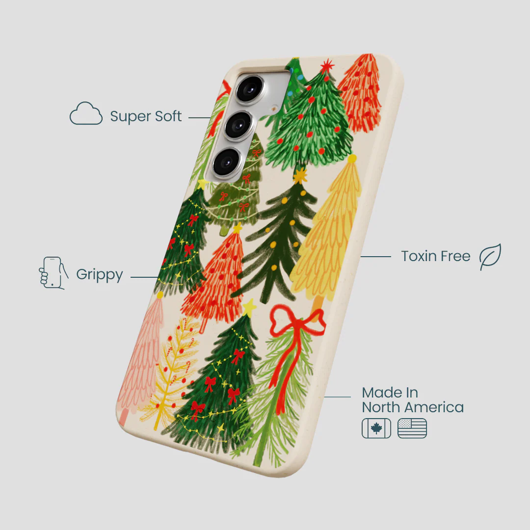 Seashell Festive Trees Samsung Galaxy S25+(Plus) Case - Image 4