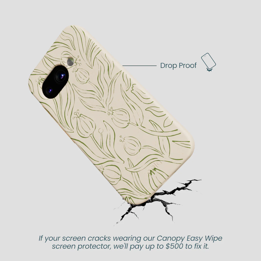 Seashell Floral Flow Google Pixel 9a Case - Image 4