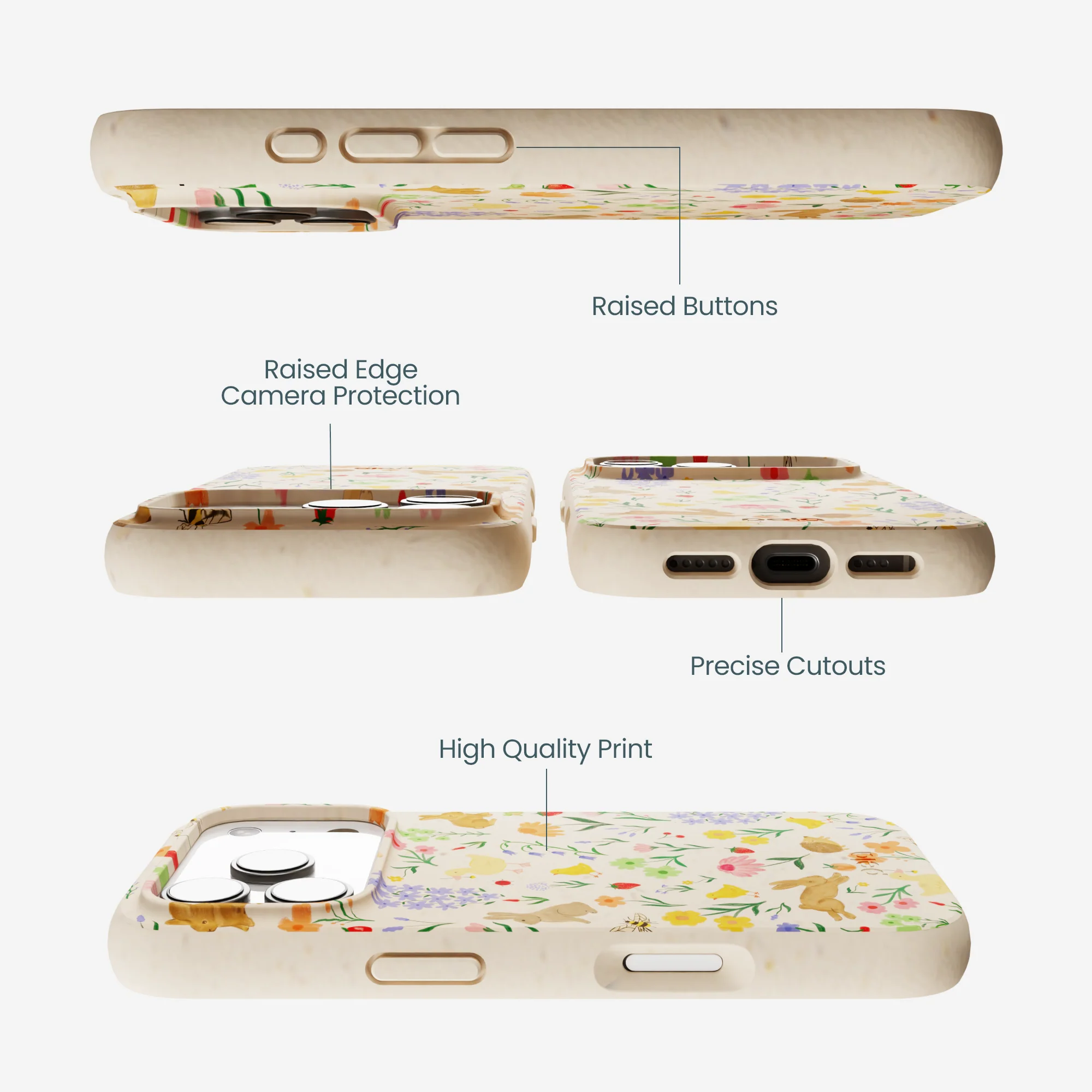 Seashell Flourish iPhone 17 Pro Case - Image 3