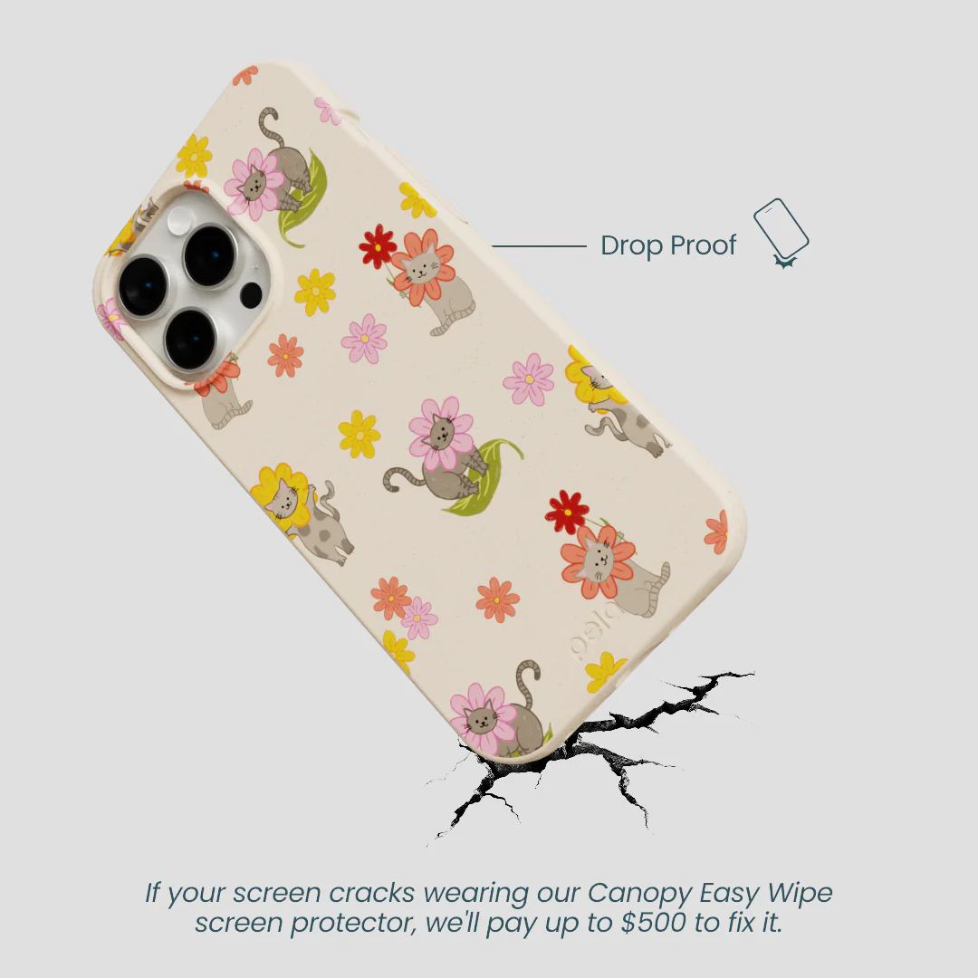 Seashell Flower Cats iPhone 15 Pro Max Case - Image 5
