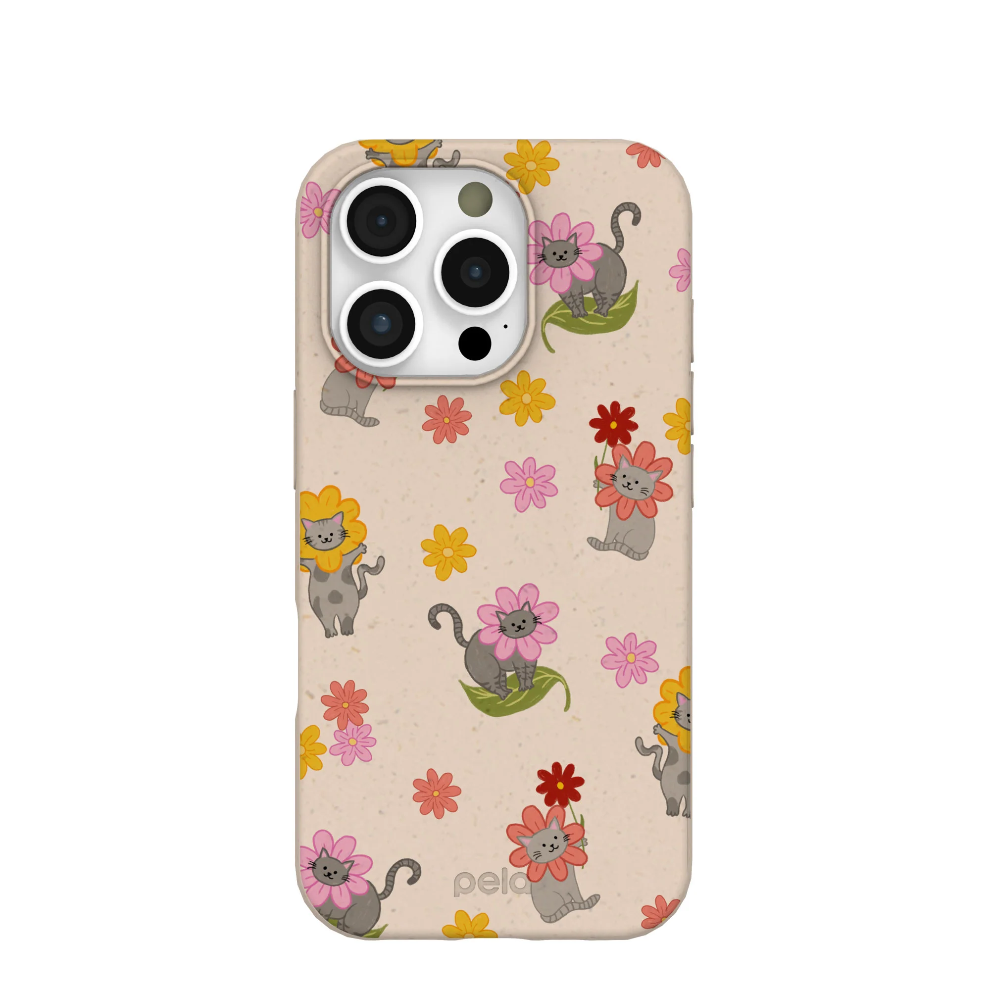 Seashell Flower Cats iPhone 16 Pro Case
