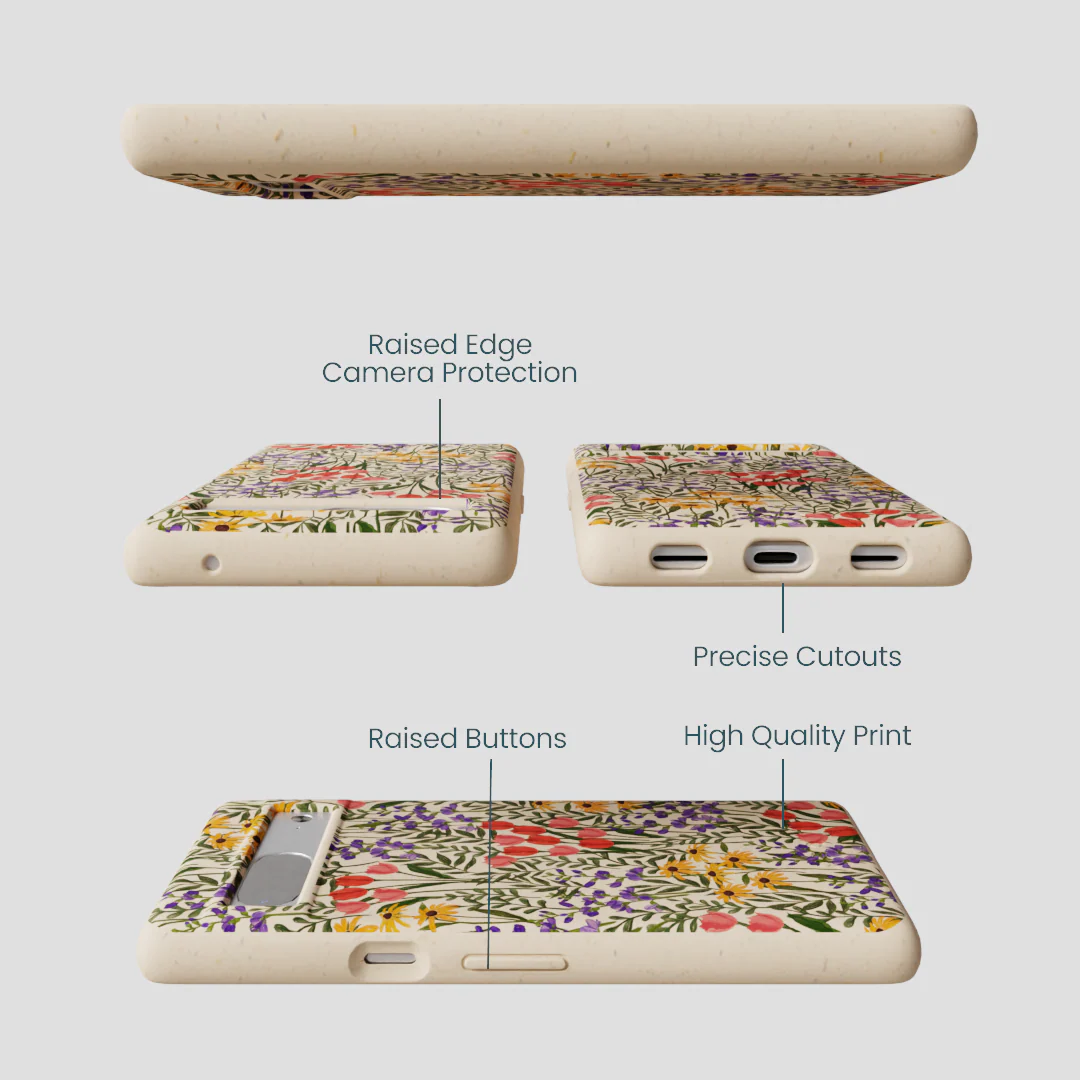 Seashell Flower Field Google Pixel 7 Case - Image 3