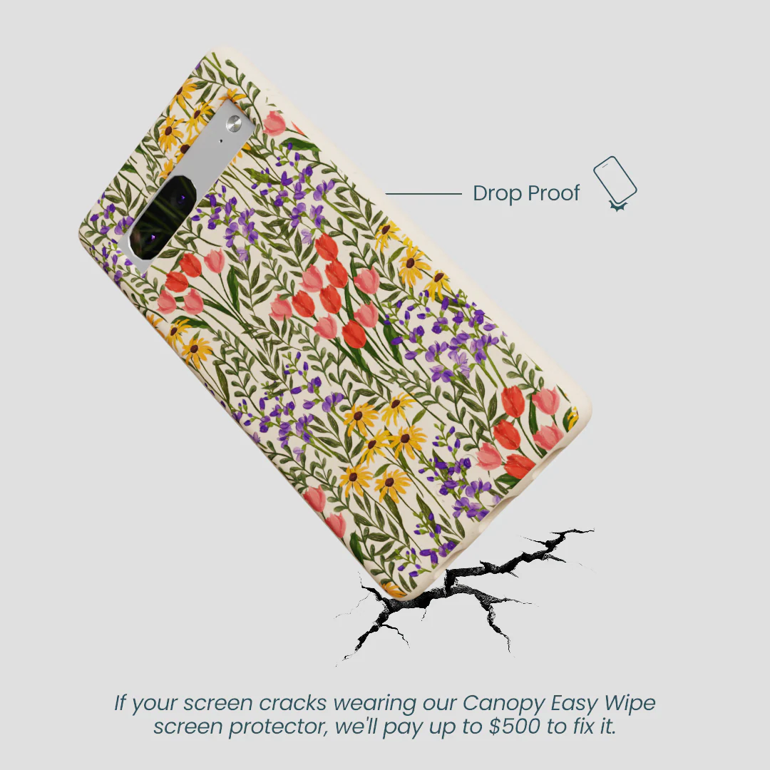 Seashell Flower Field Google Pixel 7a Case - Image 5